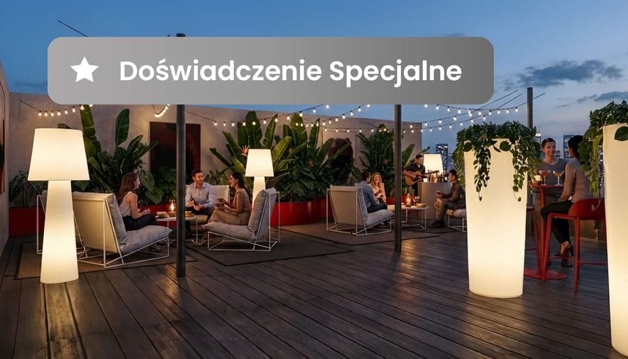 Zdjęcie restauracji Kolacja degustacyjna z muzyką na żywo na dachu restauracji